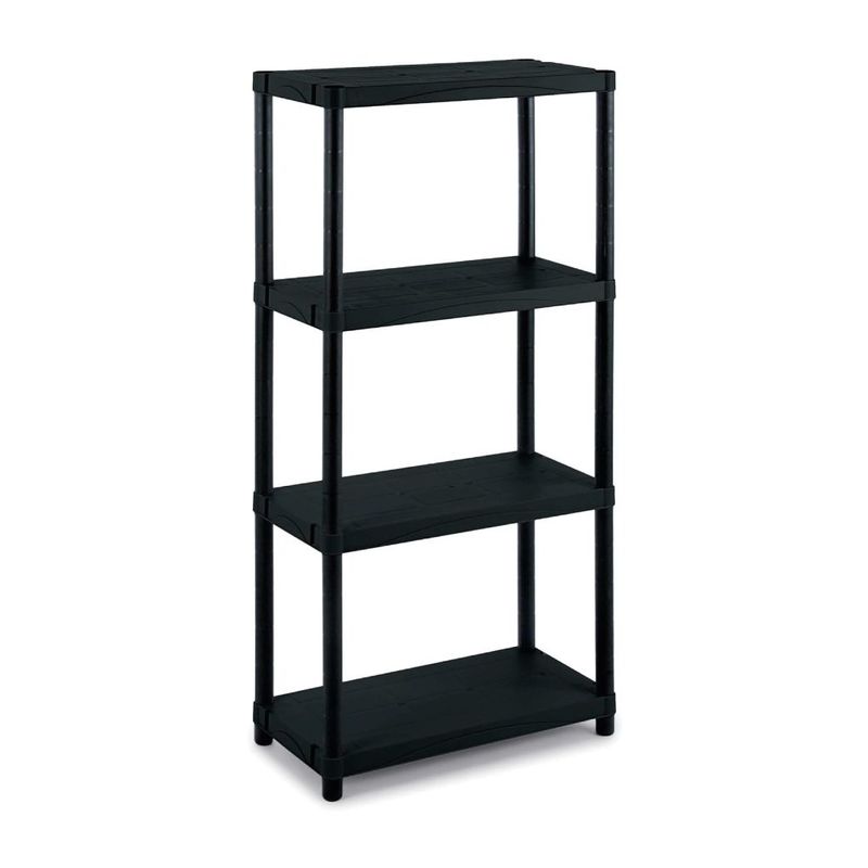 TERRY - SCAFFALE MODULARE IN PLASTICA 4 RIPIANI NERO 3060 S-4