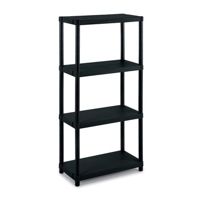 TERRY - SCAFFALE MODULARE IN PLASTICA 4 RIPIANI NERO 3060 S-4