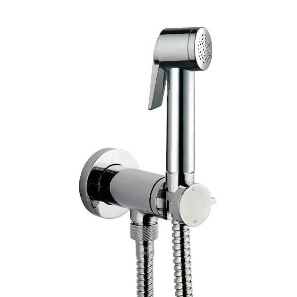 BOSSINI - PALOMA E37011 KIT MISCELATORE PROGRESSIVO CON DOCCIA A PULSANTE ABS E FLESSIBILE 125 CM. E37011B00030015