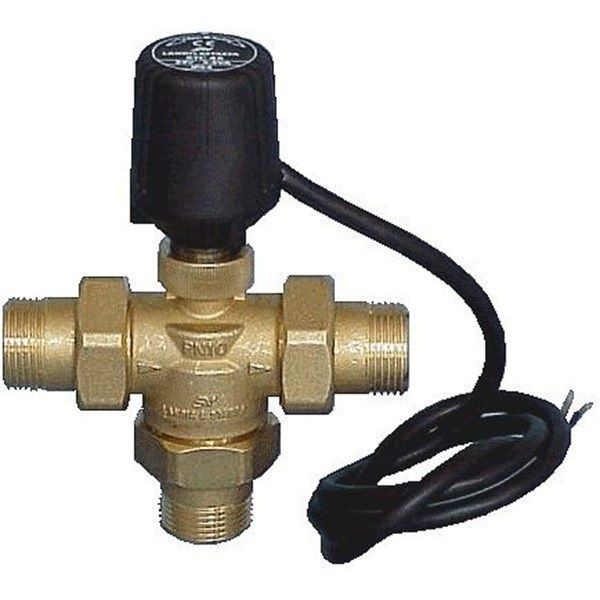 SIEMENS XGZ 1 Valvola di zona PN10 da 1" a tre vie filettate, corpo in ottone, completo di bocchettone