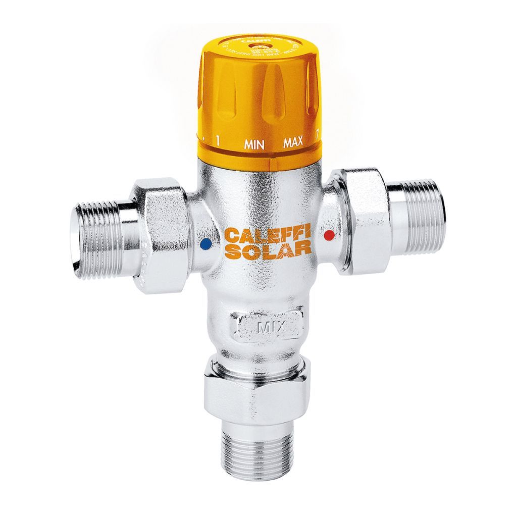 CALEFFI - ​2521 MISCELATORE TERMOSTATICO REGOLABILE PER IMPIANTI SOLARI G 3/4" A 252150