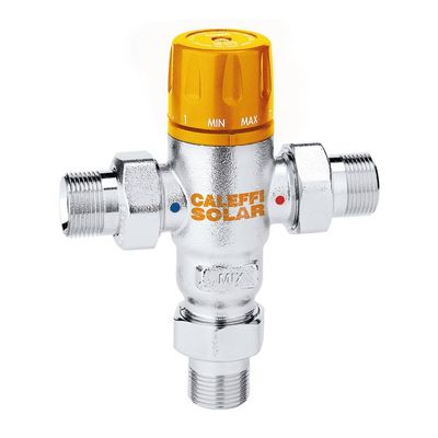 CALEFFI - ​2521 MISCELATORE TERMOSTATICO REGOLABILE PER IMPIANTI SOLARI G 3/4" A 252150