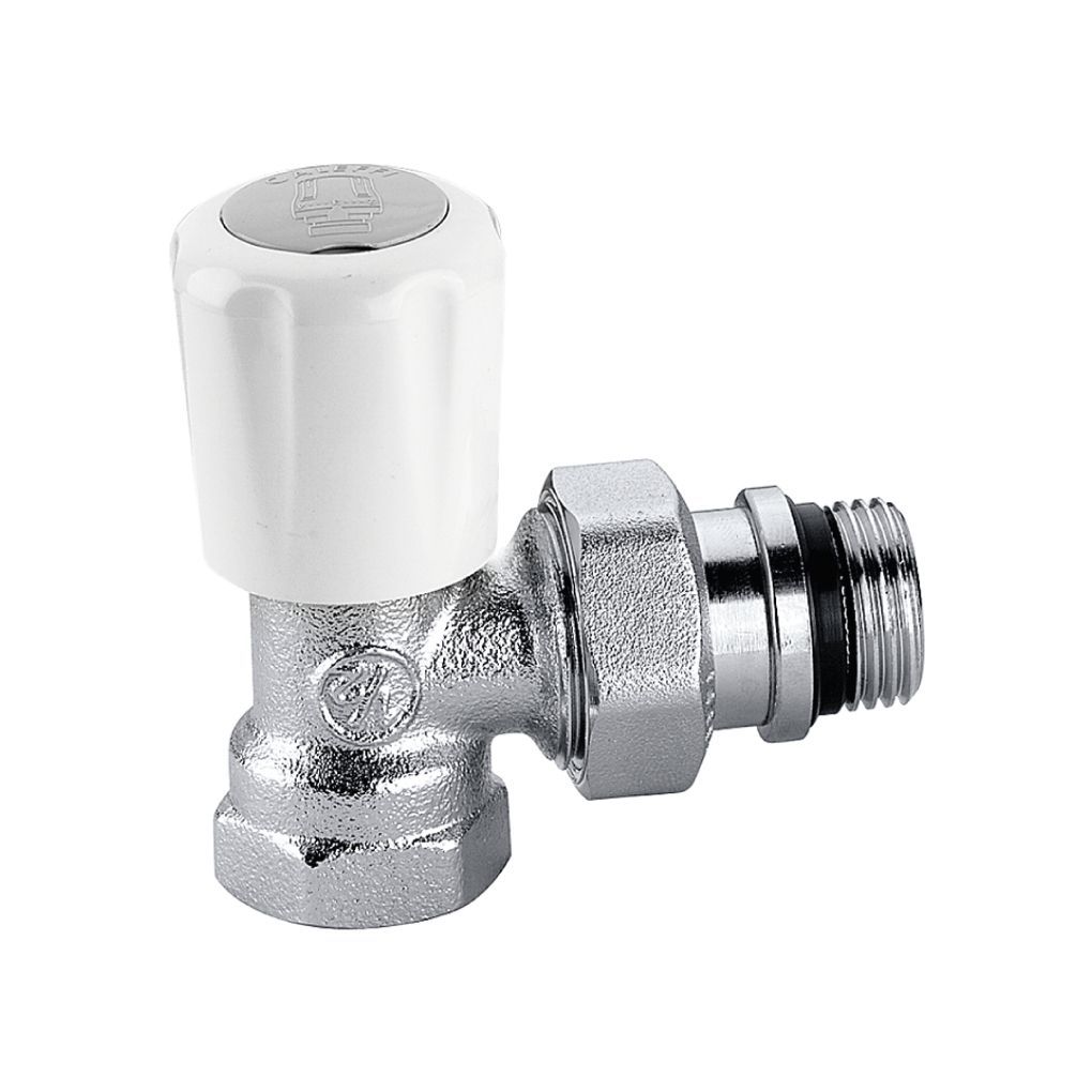 CALEFFI - 401 VALVOLA TERMOSTATIZZABILE A SQUADRA G 3/8" COMPATIBILE CON COMANDI TERMOSTATICI, ELETTROTERMICI ED ELETTRONICI 401302