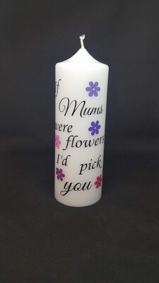 Mother's Day Pillar Candle