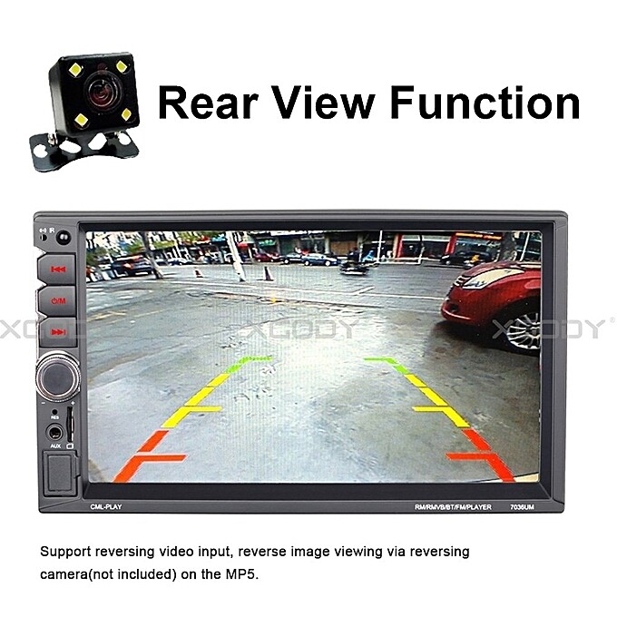 2 DIN 7&quot; Car Stereo Radio Bluetooth MP5 Player Touch Screen Dual USB Music 7036