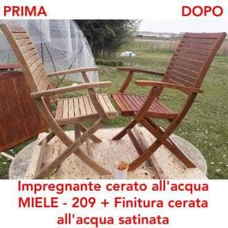 FINITURA CERATA ALL'ACQUA TRASPARENTE PER LEGNO