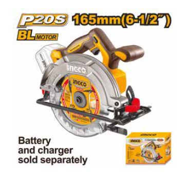 SEGA CIRCOLARE BRUSHLESS A BATTERIA 165MM 20V NUDA