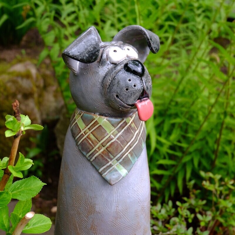 Origineller Zaunhocker "Mops"