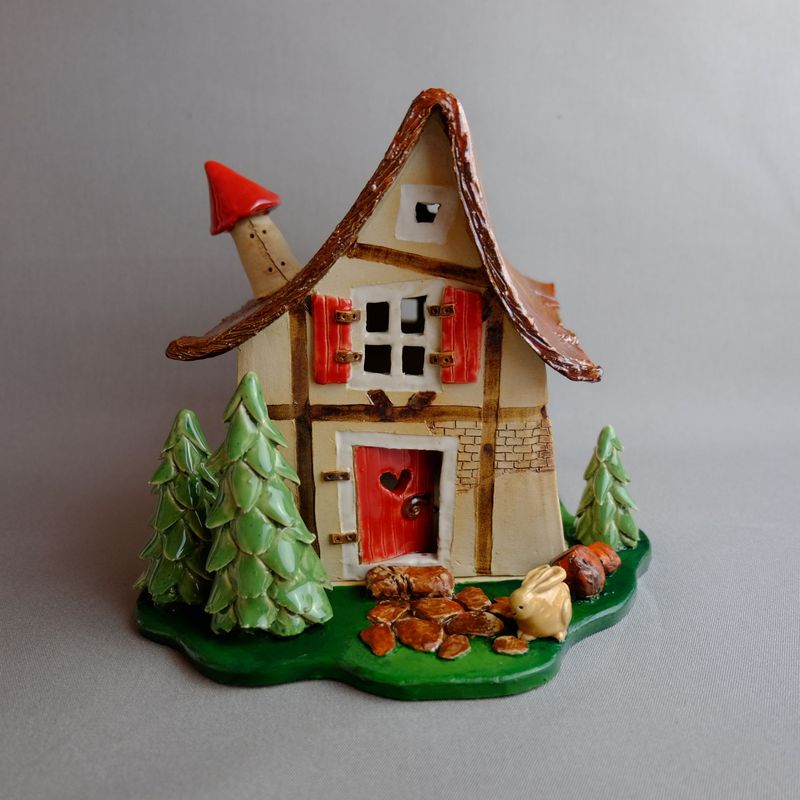 Lichterhaus mit Hase