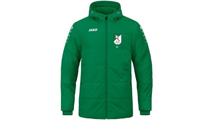 JAKO Coachjacke Team mit Kapuze sportgrün