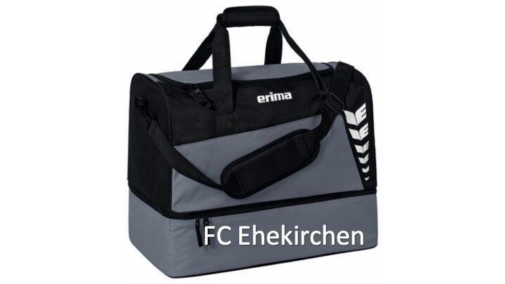 SIX WINGS SPORTTASCHE MIT BODENFACH
SLATE GREY/SCHWARZ