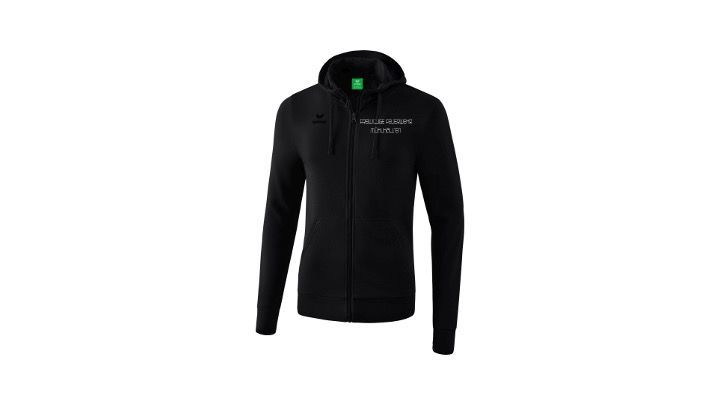Kapuzensweatjacke schwarz