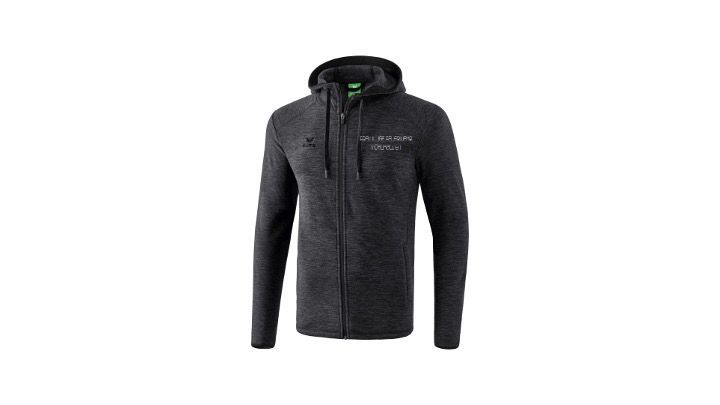 Fleecejacke schwarz melange