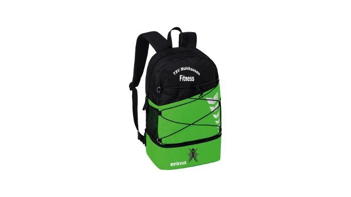 SIX WINGS Rucksack green/schwarz