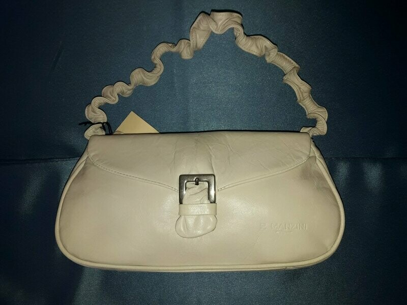 Bolso De R. MANZINI Color Crema Piel