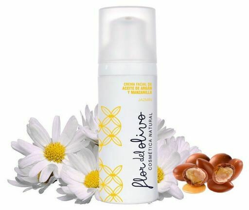 Flor de Olivo Crema Facial Antiarrugas de Argán y Manzanilla