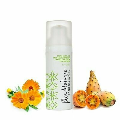Flor de Olivo Crema Facial Antiarrugas de Caléndula y Figue de Barbarie