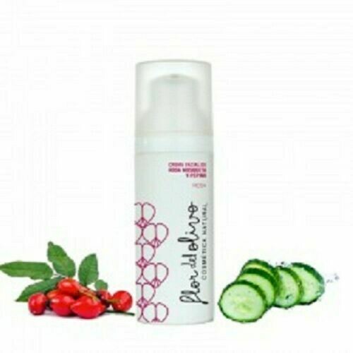 Flor de Olivo Crema facial de aceite de Rosa Mosqueta y Pepino 50 ml