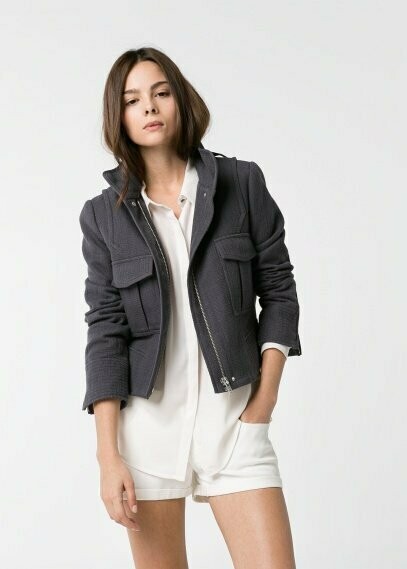 Chaqueta De MANGO MOD: BARNIE AZUL GRISACEO Chaqueta De MANGO MOD: BARNIE AZUL GRISACEO