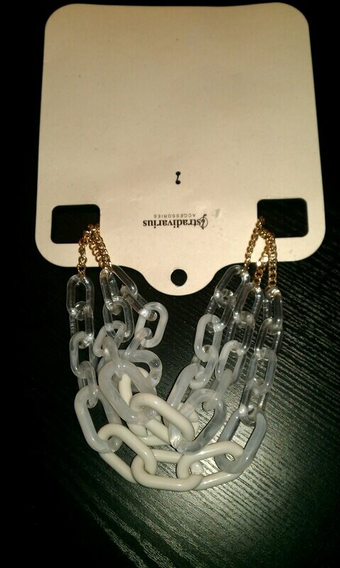 Collar STRADIVARIUS Dorado/Blanco