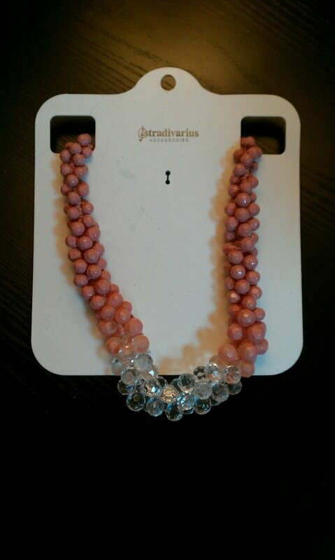 Collar STRADIVARIUS Cristal y Rosa