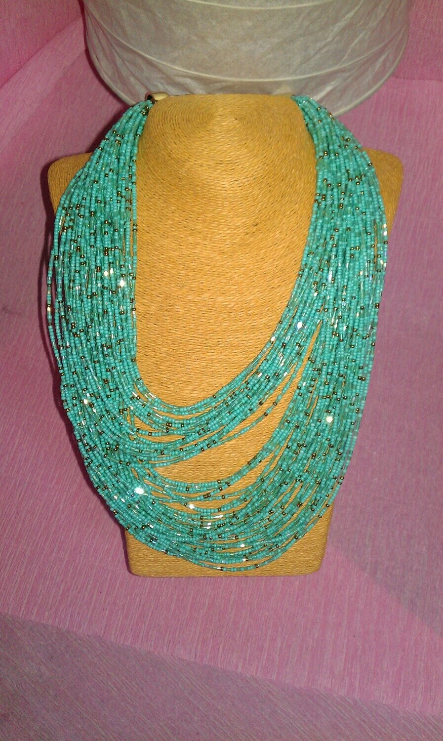 Collar AMISHADASHOP Azul Turquesa