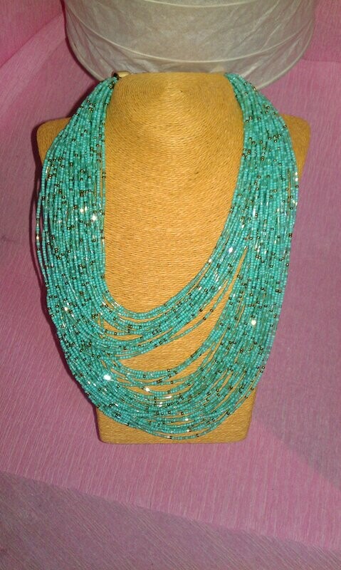 Collar AMISHADASHOP Azul Turquesa