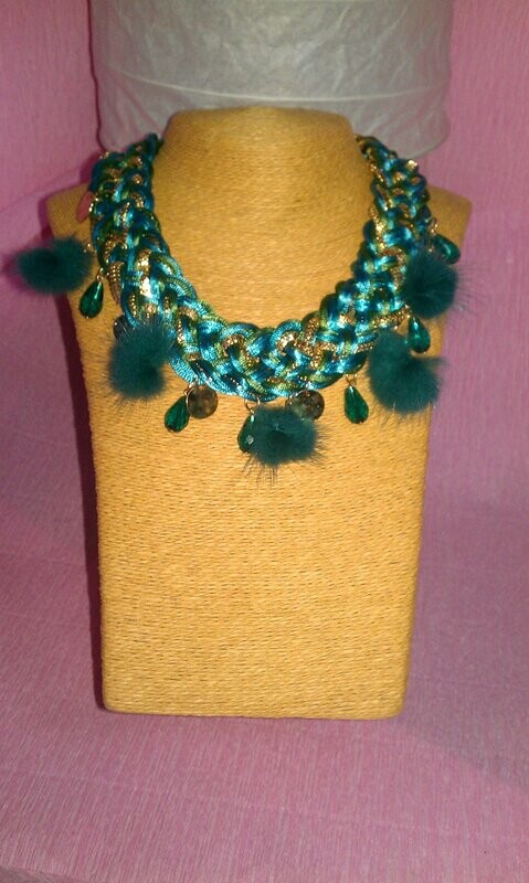 Collar AMISHADASHOP Azul Turquesa