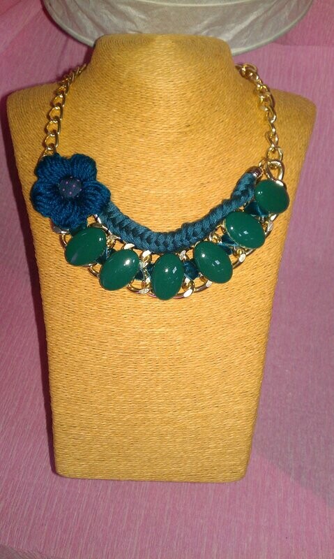 Collar AMISHADASHOP Azul Turquesa