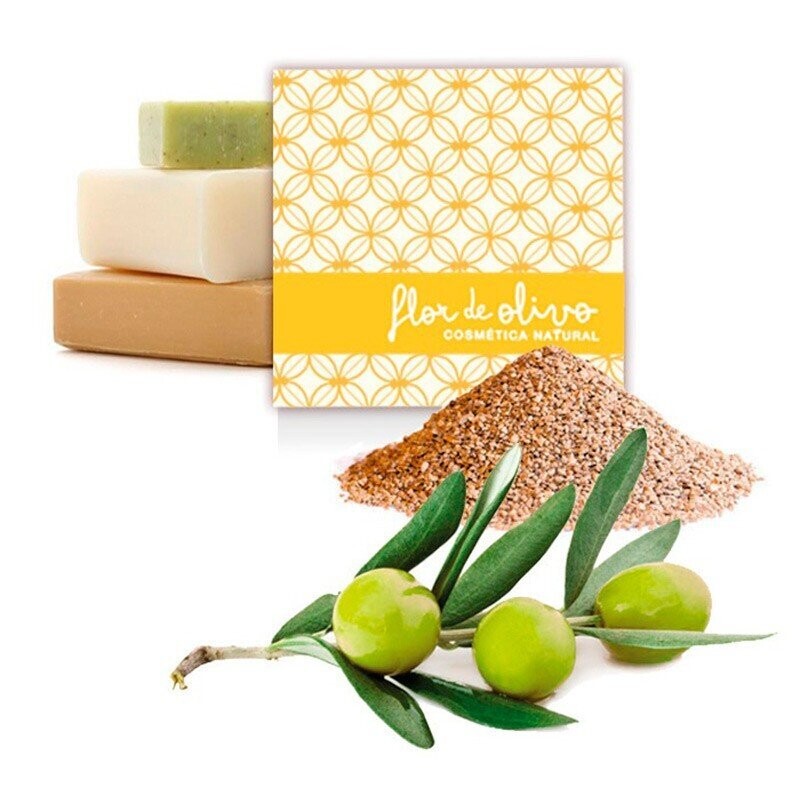 FLOR DEL OLIVO Jabón de Oliva y Hueso de Aceituna