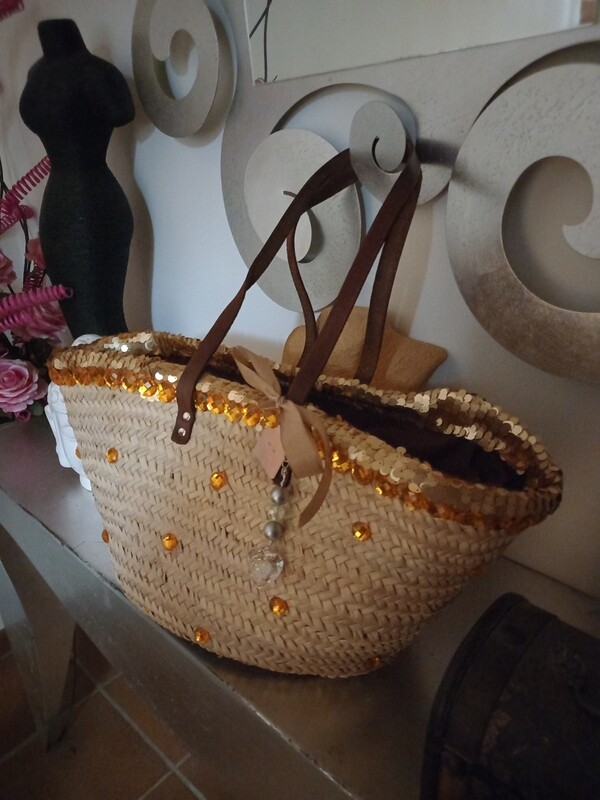 Bolso Esparto de Martajeans, Pedrería!!!
