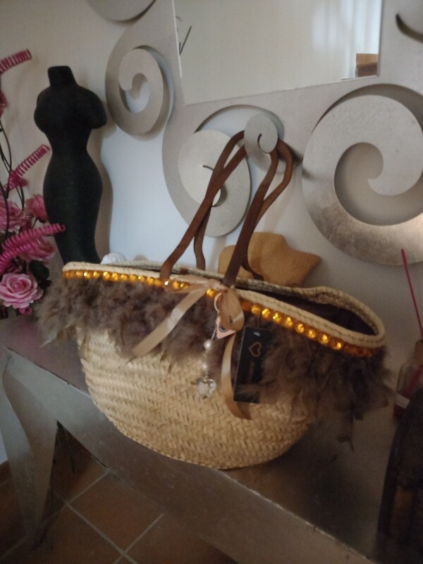 Bolso Esparto de Martajeans, Pedrería!!!