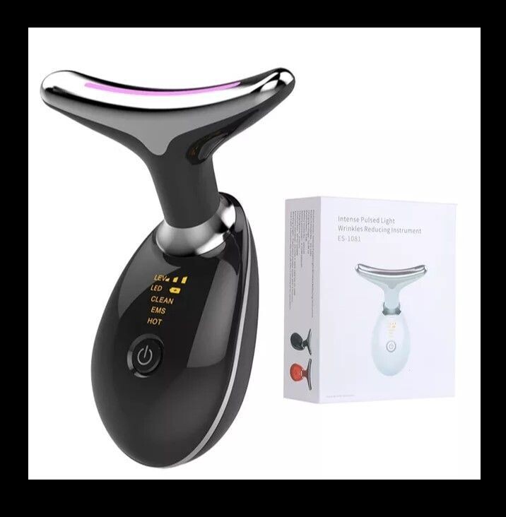 Dispositivo de Lifting Facial de cuello  masajeador Facial !!!, MASAJEADOR FACIAL NEGRO: MASAJEADOR FACIAL NEGRO