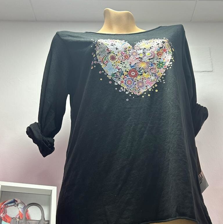 Camiseta MARTAJEANS Estampada, Talla ÚNICA!!!!