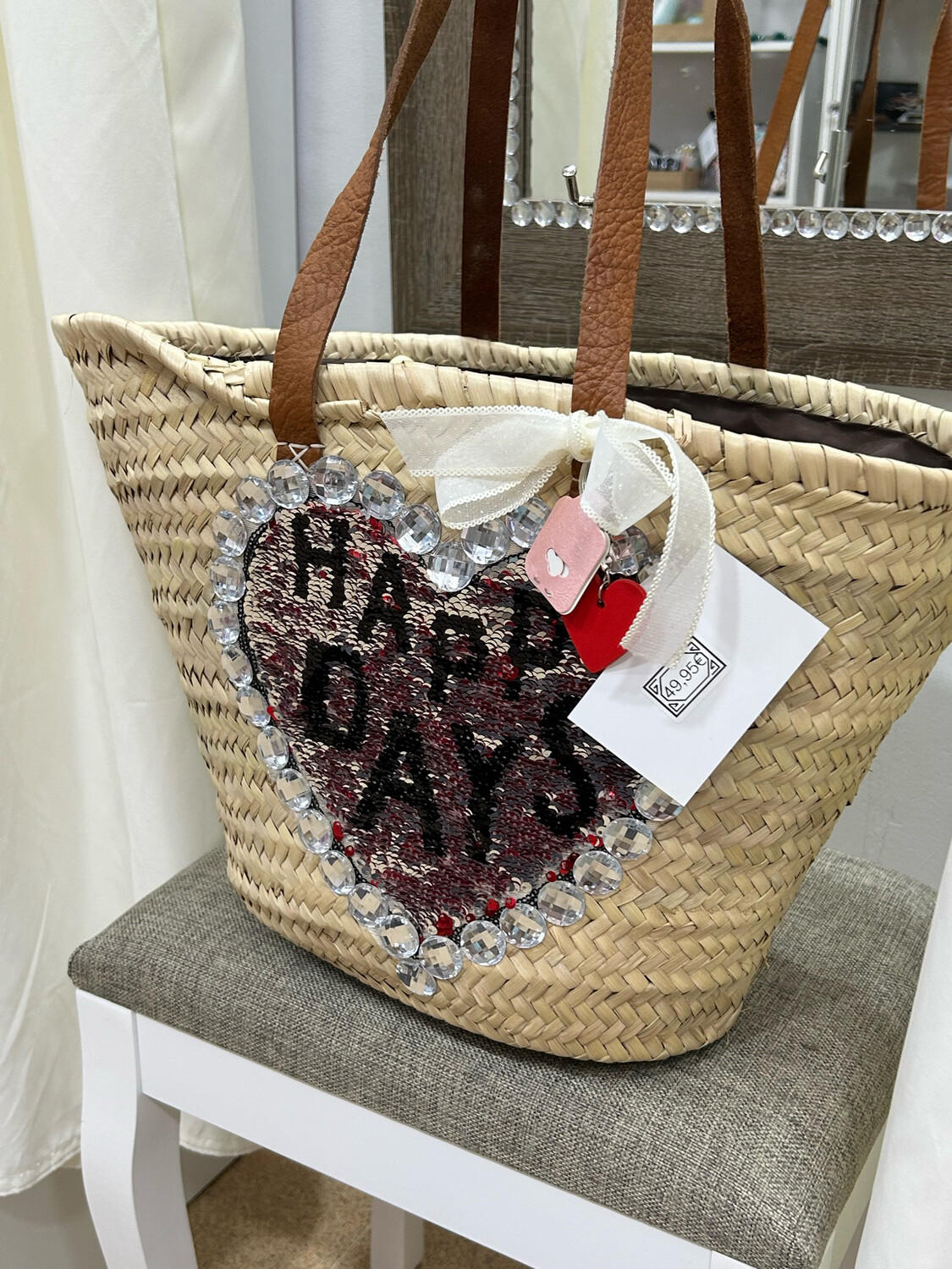 Bolso Esparto de Martajeans, Pedrería!!!