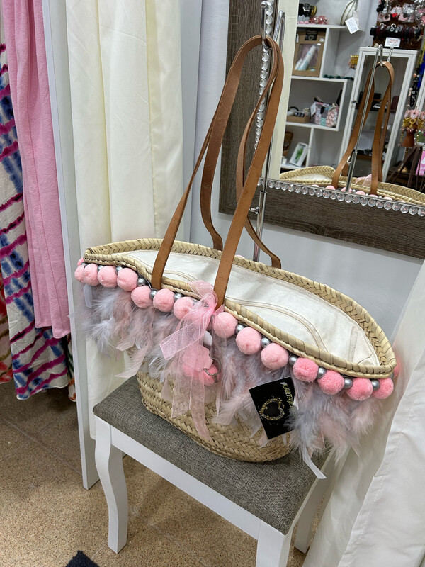 Bolso Esparto de Martajeans, Perlas!!!