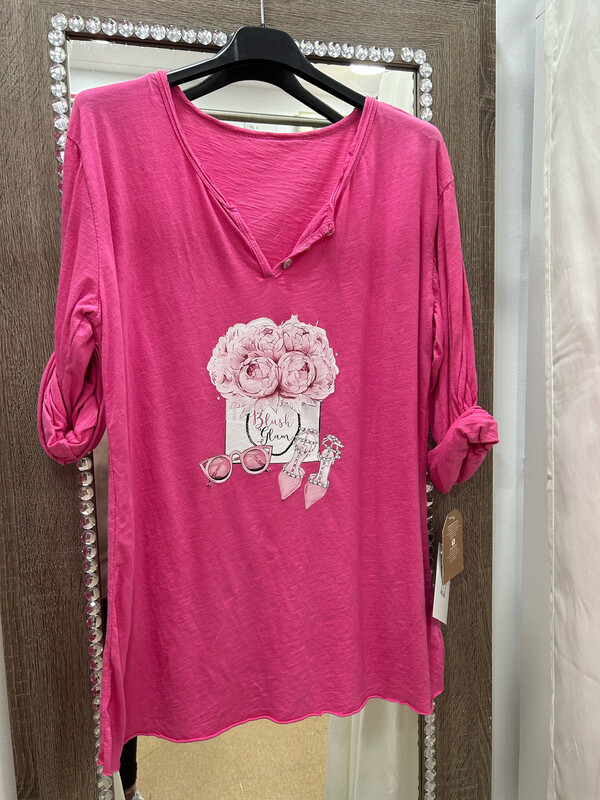 Camiseta MARTAJEANS Estampada, Talla ÚNICA!!!!