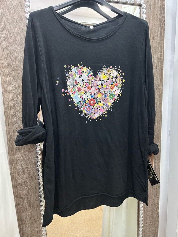 Camiseta MARTAJEANS Estampada, Talla ÚNICA!!!!