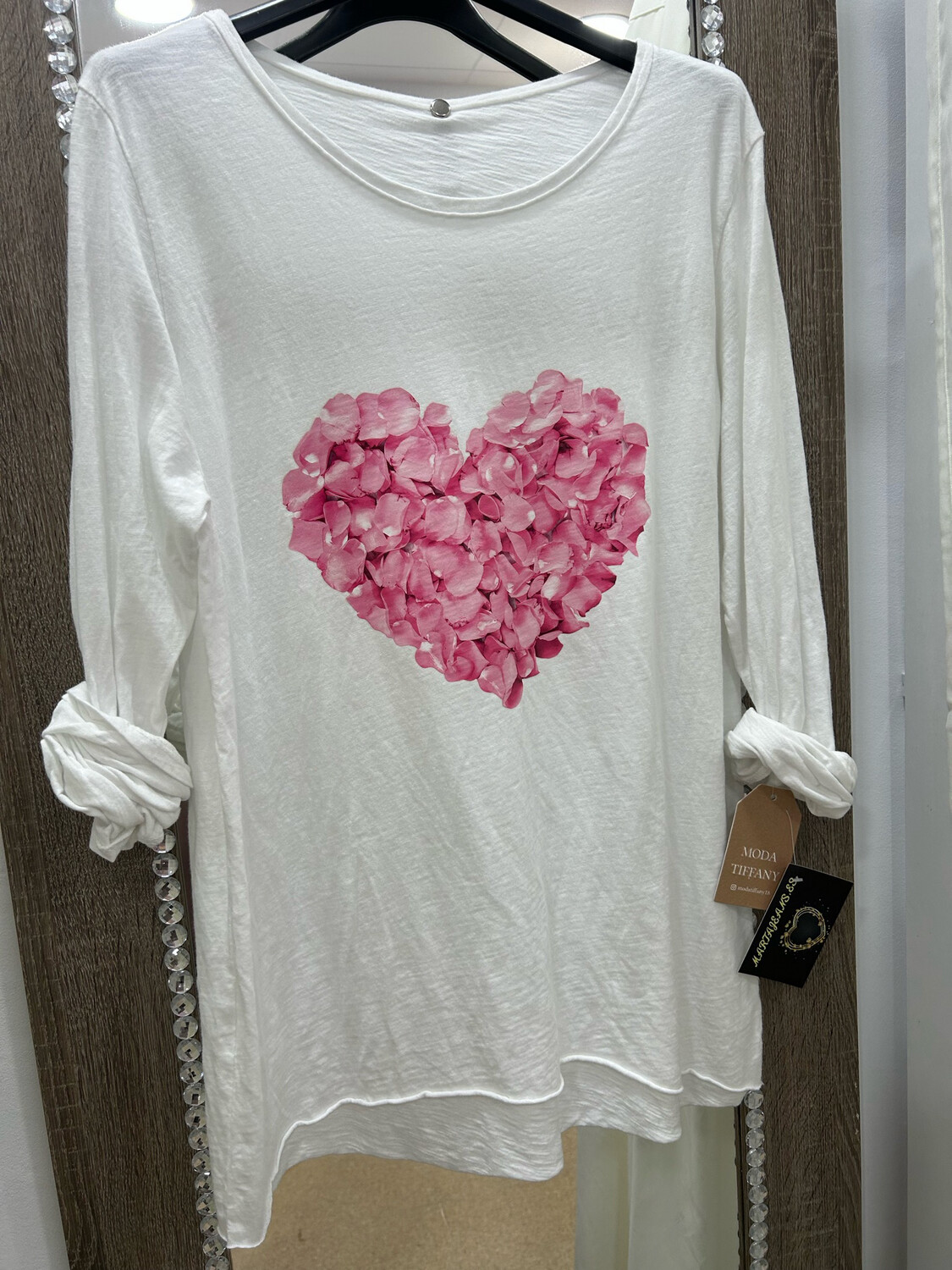 Camiseta MARTAJEANS Estampada, Talla ÚNICA!!!!