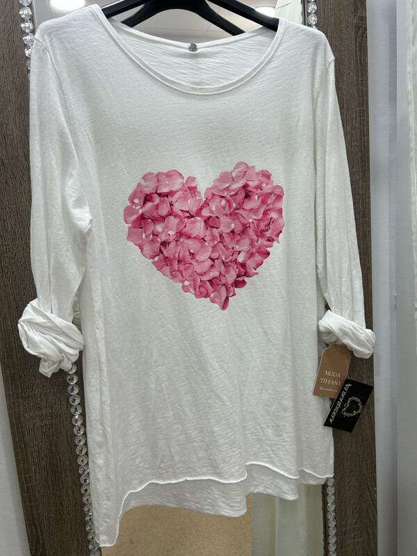 Camiseta MARTAJEANS Estampada, Talla ÚNICA!!!!
