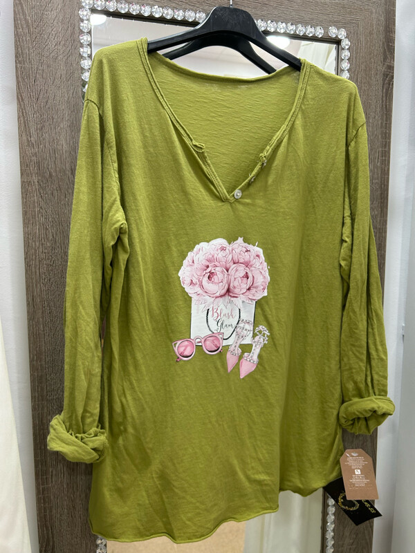 Camiseta MARTAJEANS Estampada, Talla ÚNICA!!!!
