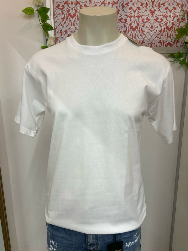CAMISETA Hombre Cuello REDONDO BLANCO