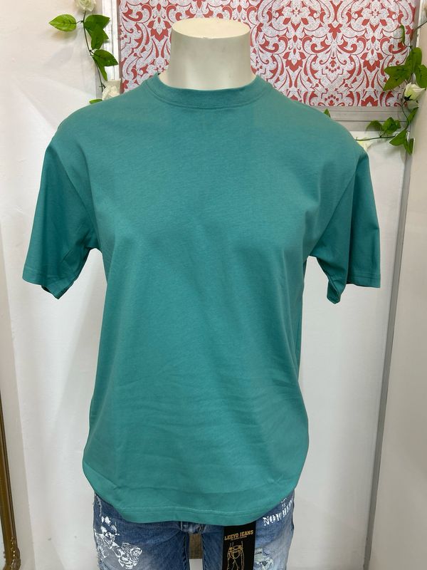 CAMISETA Hombre Cuello REDONDO VERDE TURQUESA