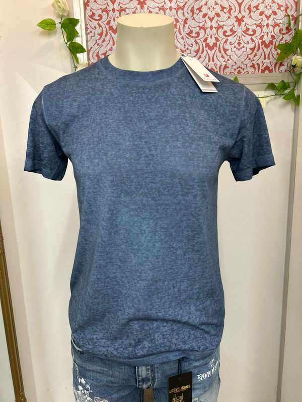 CAMISETA Hombre Cuello  REDONDO AZUL