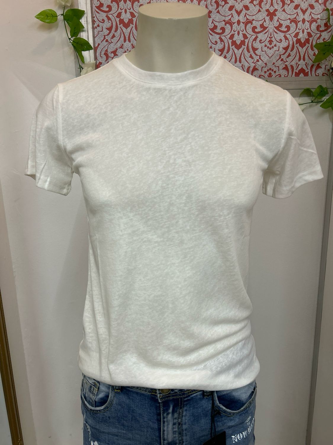 CAMISETA Hombre Cuello REDONDO BLANCA CAMISETA Hombre Cuello REDONDO BLANCA