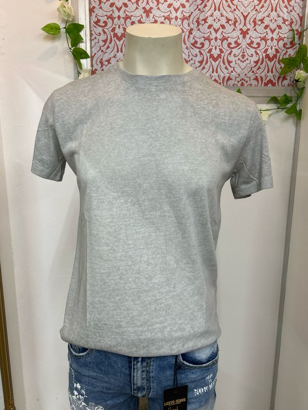 CAMISETA Hombre Cuello REDONDO GRIS
