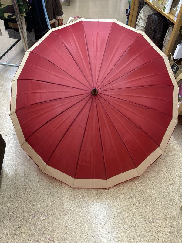 Paraguas de MIOR MIOR ROJO/BEIGE GRANDE