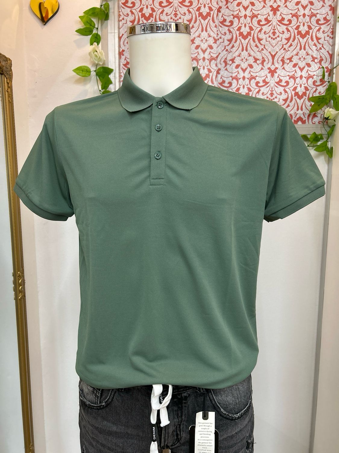 POLO Hombre Martajeans  VERDE CAQUI
