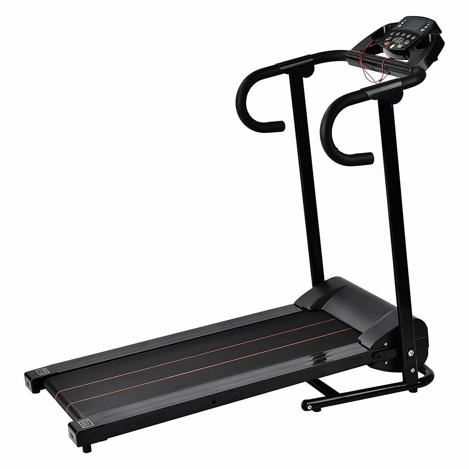 Murtisol 1100W Folding Treadmill Electric Walking Running Exercise Fitness Machine with LCD Display Easy Control Home Gym