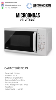 Microondas 20L